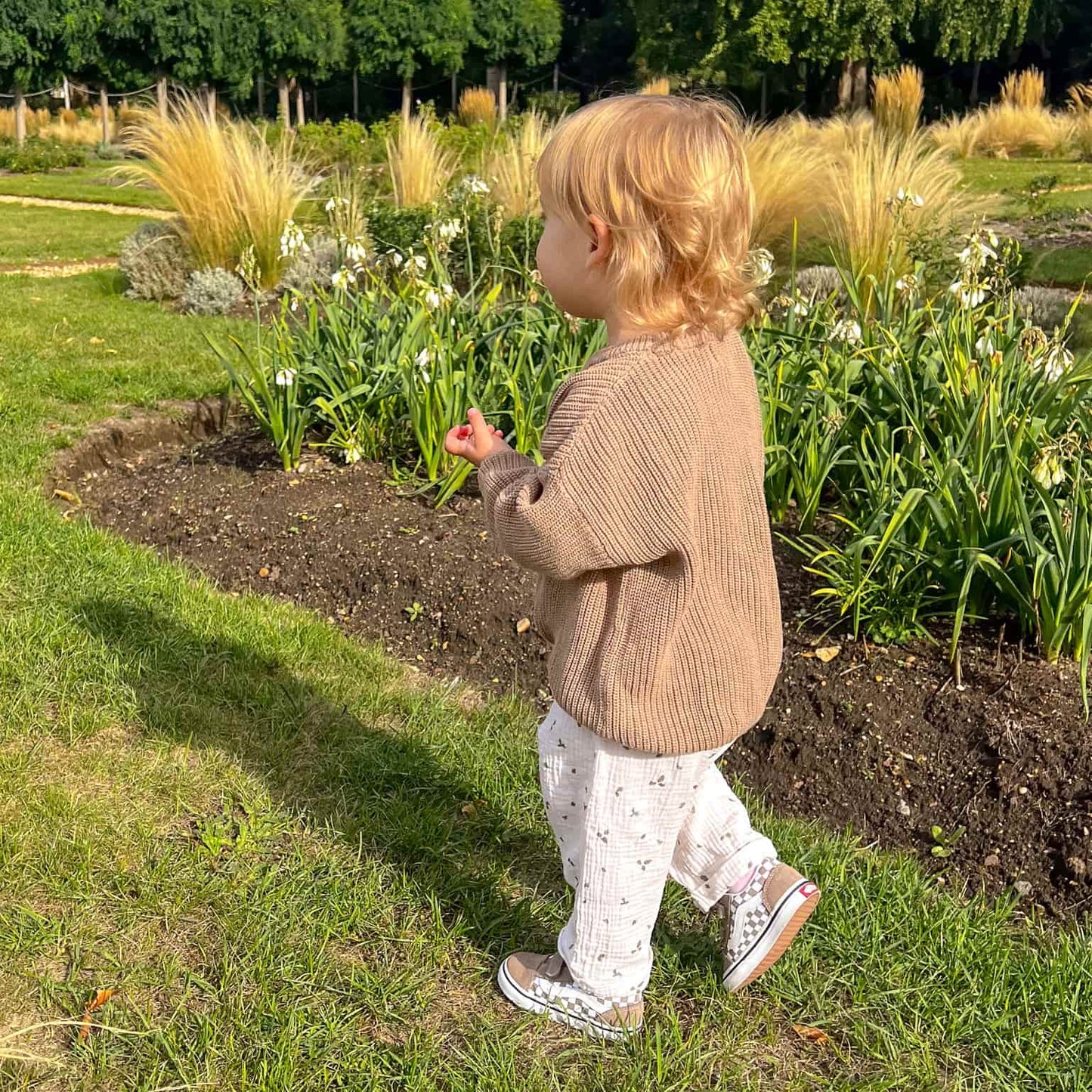 oversized chunky knit jumper - acorn