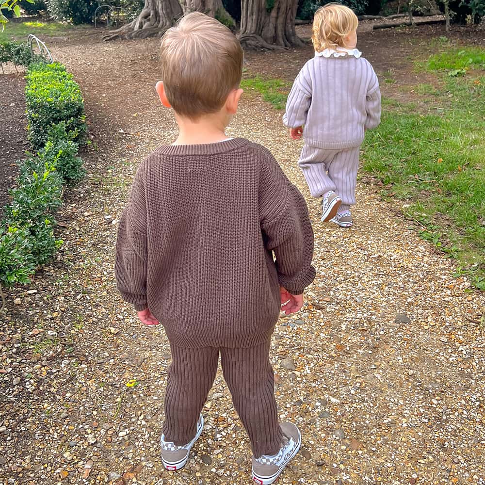 chunky knit leggings – cocoa