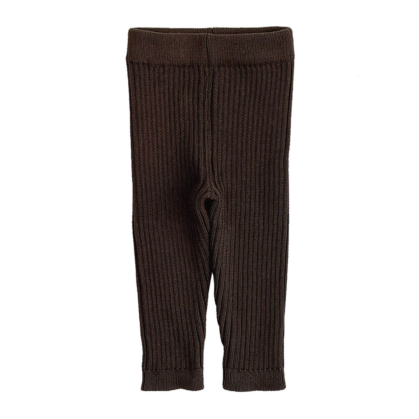 chunky knit leggings for toddlers in cocoa-colour, soft and cozy in 100% organic cotton