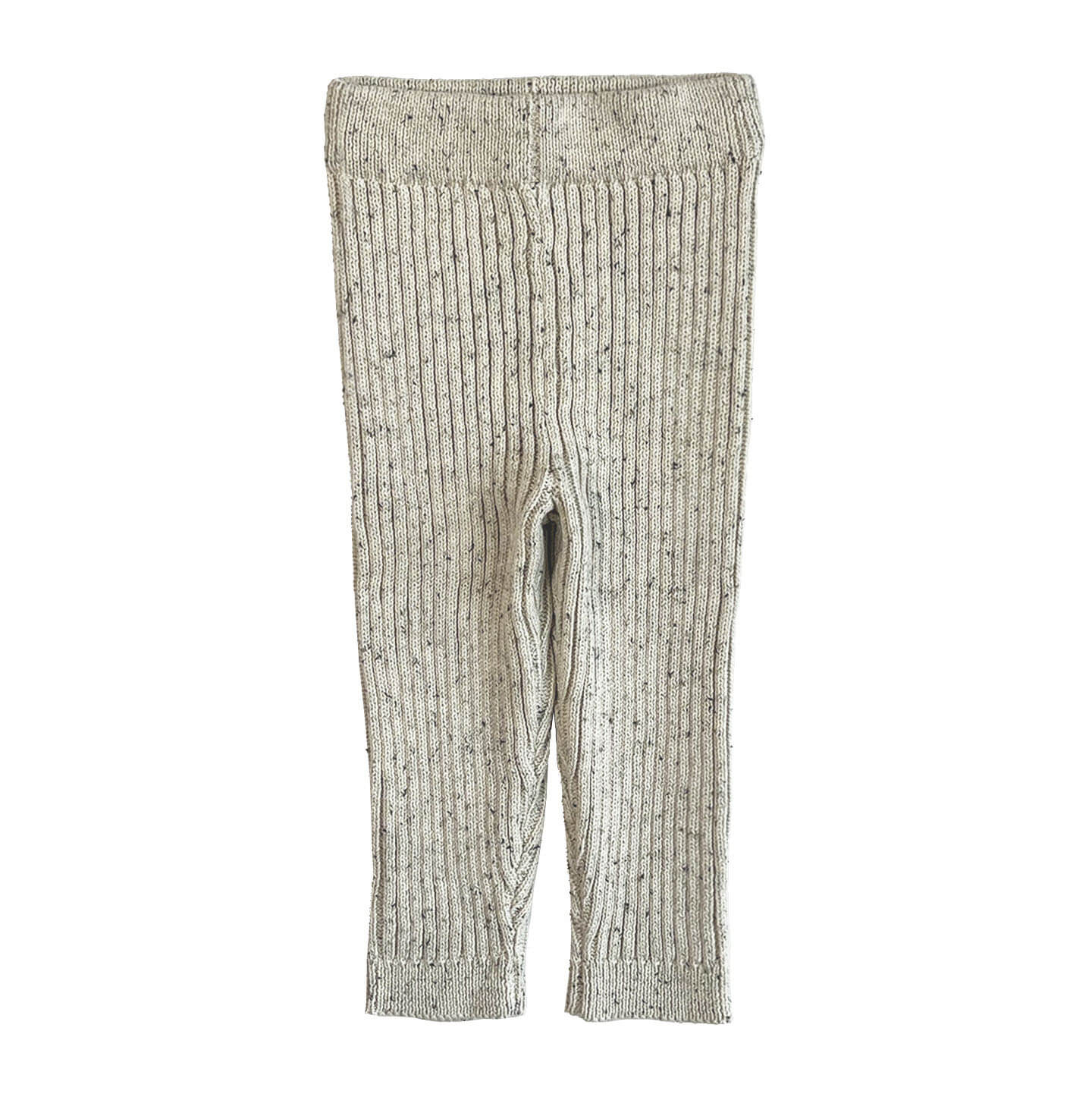 chunky knit leggings in frosty speckle, offering stylish and comfortable mix & match outfits for active toddlers