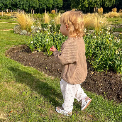 oversized chunky knit jumper - acorn